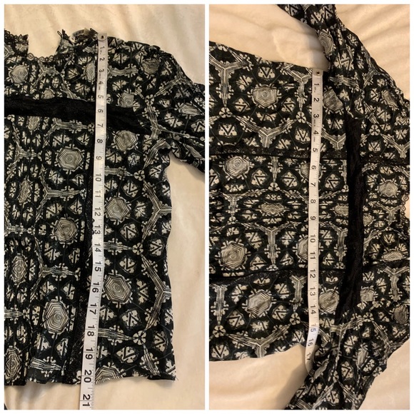 Alice + Olivia Angeline Top in Hexagon Shell (see description, missing button) - Picture 7 of 10